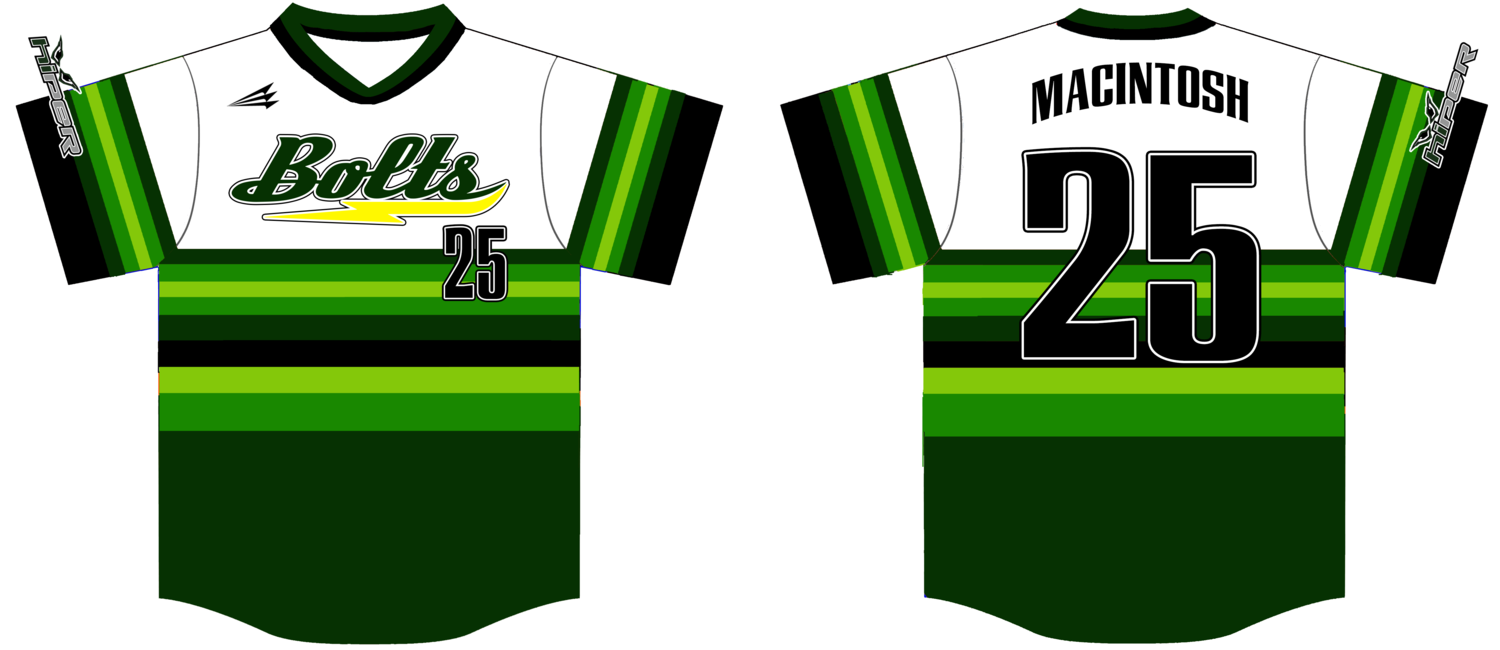 HiPer Bolts Custom HexaFlex Baseball Jersey #J8B