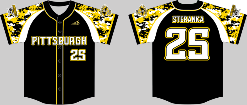 Pittsburgh GameChangers Custom Game Baseball Jersey -D6b