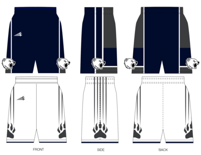 Palouse Predators Custom Reversible NanoDri Basketball Shorts #BS6 &amp; BS6B