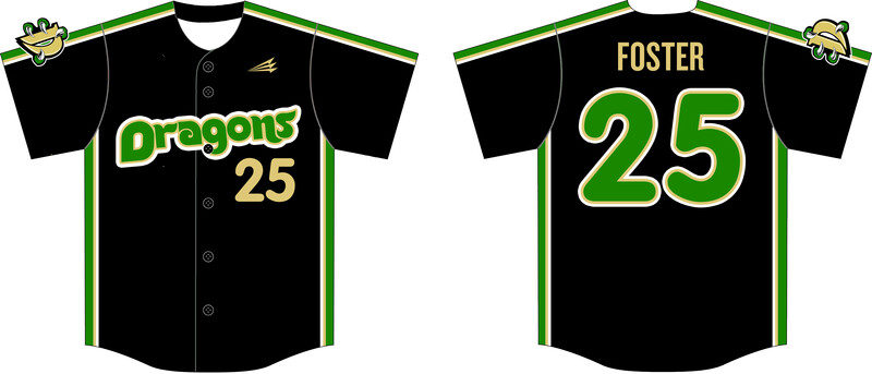 Derby Dragons Custom HexaFlex Baseball Jersey #J20b