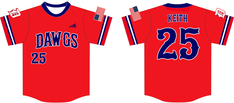 East Texas Dawgs Custom Baseball Jersey #5
