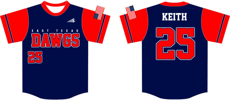 East Texas Dawgs Custom Baseball Jersey #6
