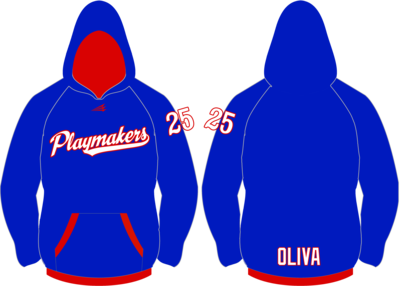 PA Playmakers Baseball Custom Vulcan Hoodie #VH5F
