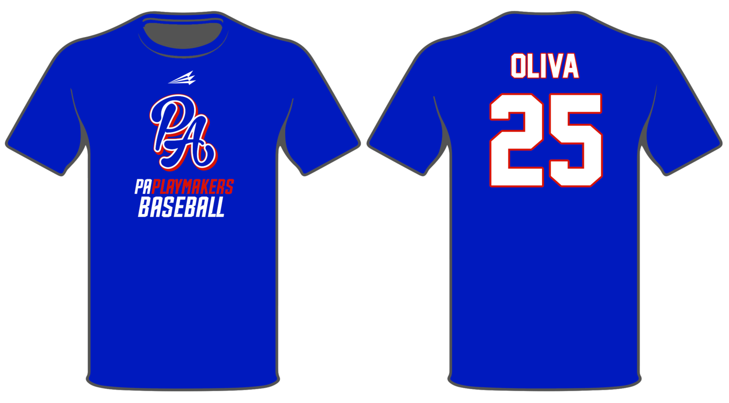 PA Playmakers Baseball Custom HyperTee #HT4B