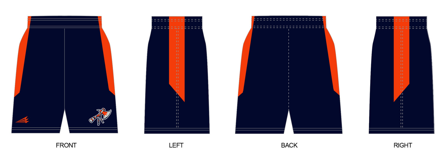 Tomahawks Travel Baseball Custom Revolution Shorts #RV1