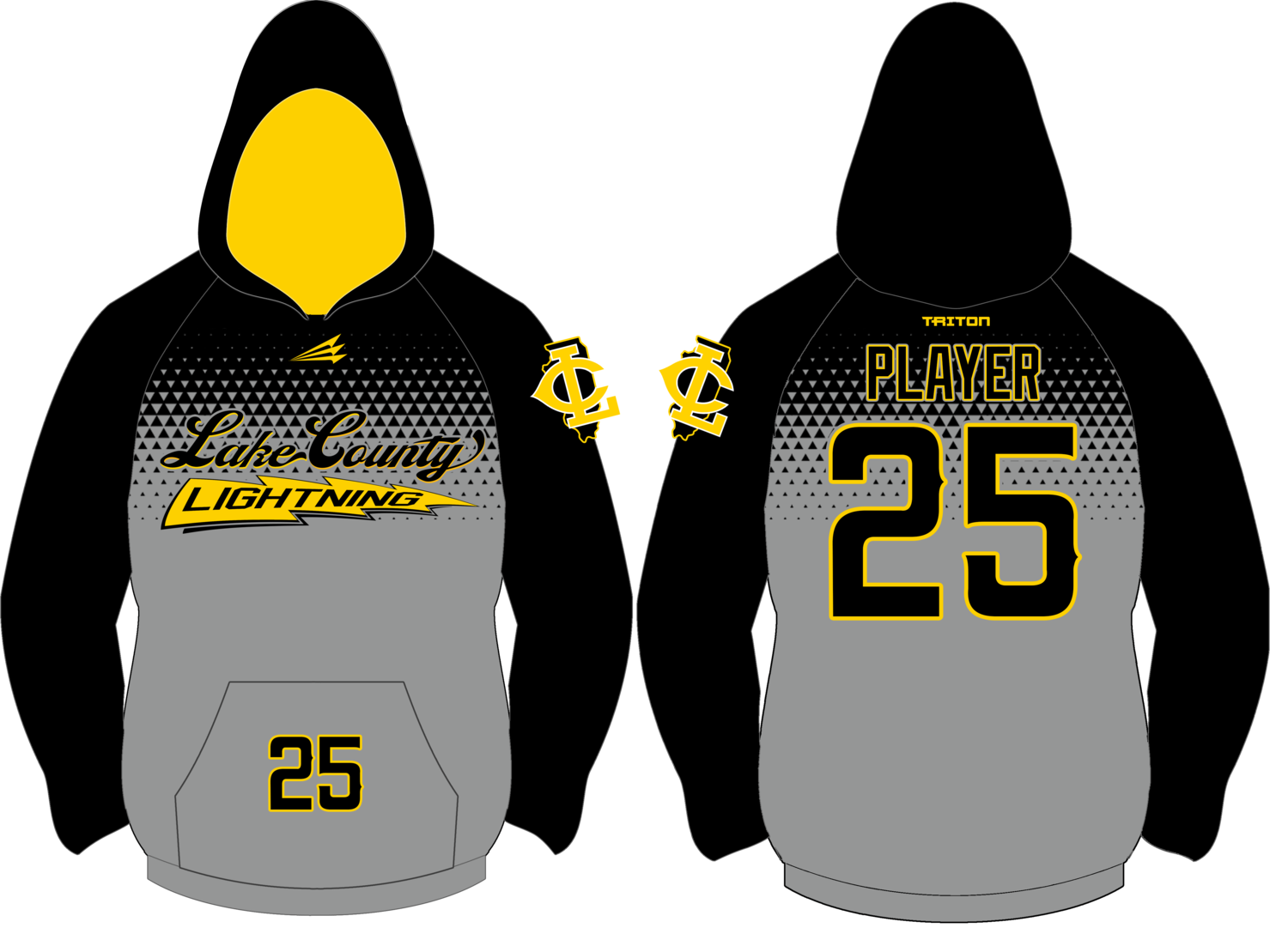 Lake County Lightning Custom Vulcan Hoodie #VH2C