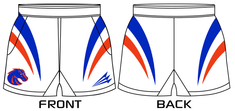 Boise State Women&#39;s Rugby Custom Shorts #RS1