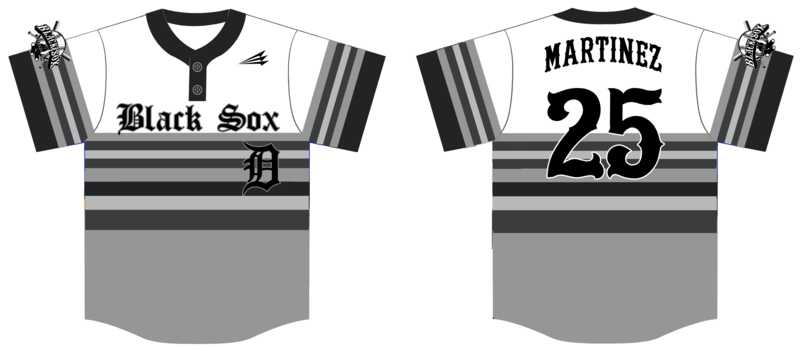 Detroit Black Sox Custom Nanodri Baseball Jersey #J2B