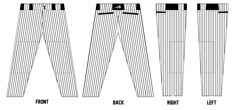 Detroit Black Sox Custom Stacheman Elite Long Pants #BP2B