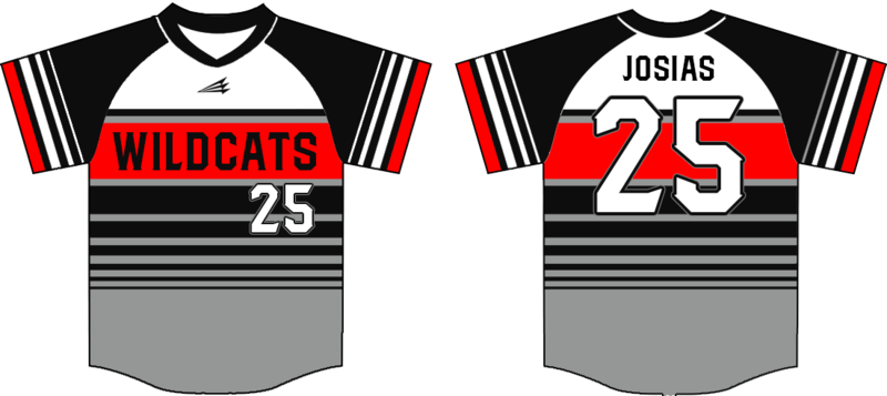 Trenton Wildcats Custom HexaFlex Baseball Jersey #J1C