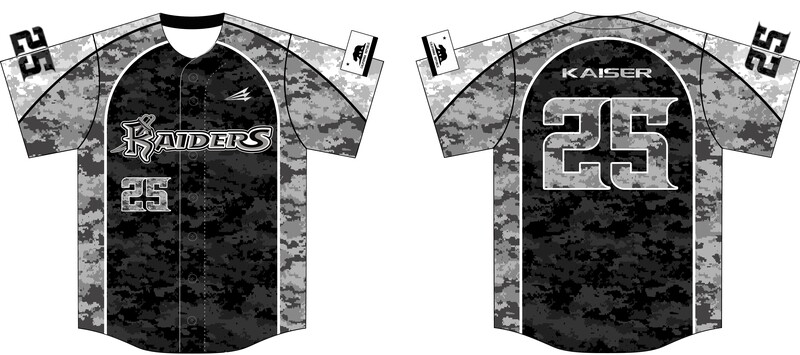 Raiders Baseball Custom Baseball Jersey #1