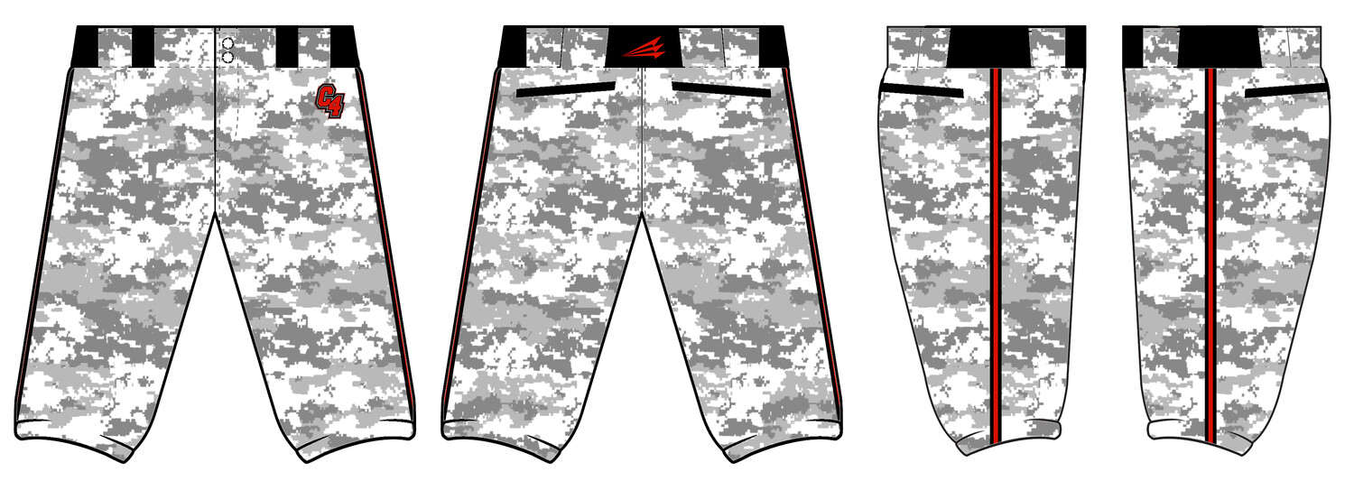 Cut4 Baseball Custom Stacheman Elite Knicker Baseball Pants #BP5