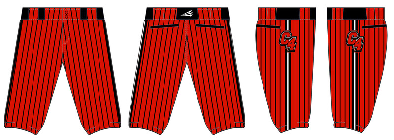 Cut4 Baseball Custom Stacheman Elite Knicker Baseball Pants #BP6