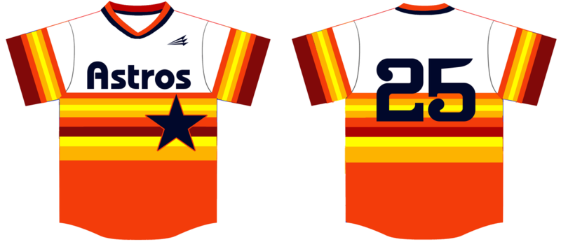 California Astros Custom Pro-Premier Baseball Jersey #J1