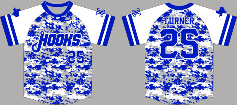 Texas Hooks Custom Hexaflex Baseball Jersey #J4C