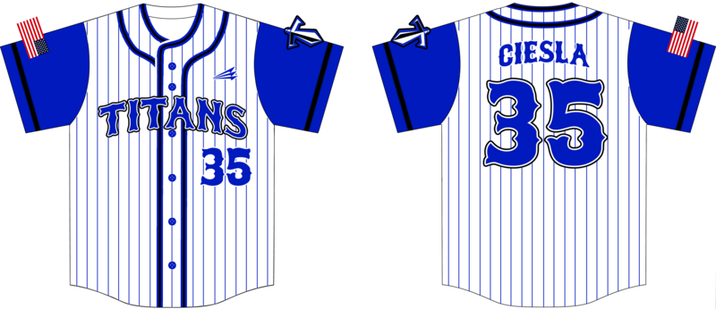 Troy Titans Custom Hexaflex Baseball Jersey #J6B