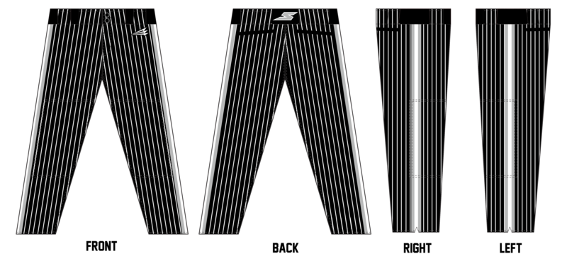 Stealth Custom Long Baseball Pants #BP1B