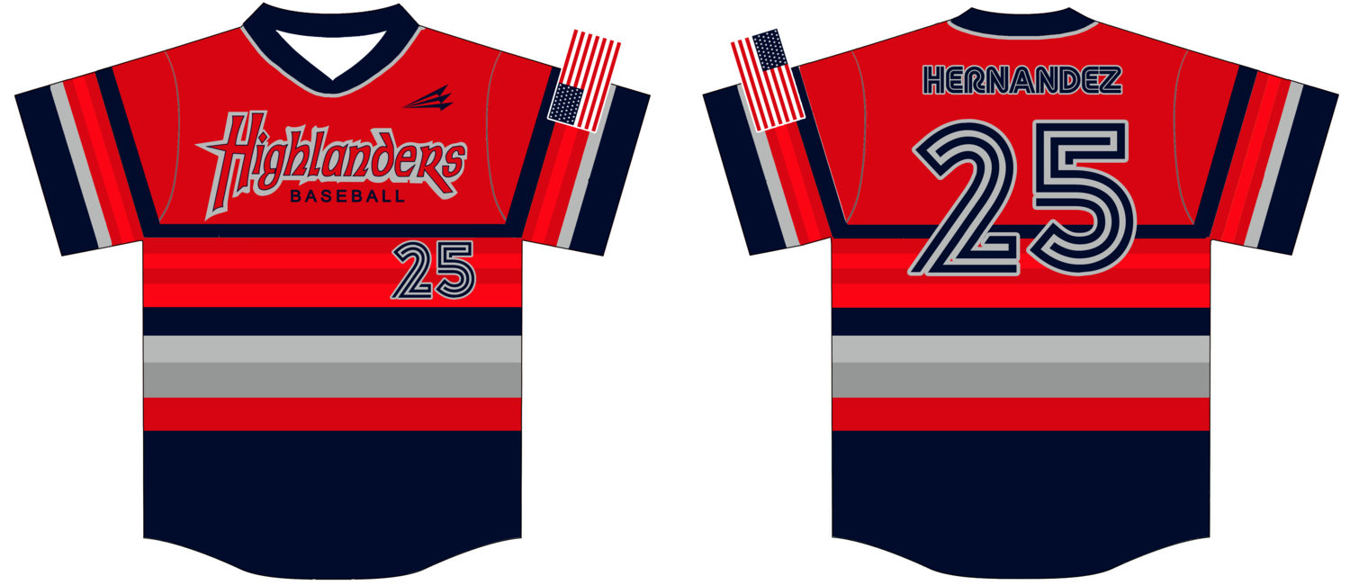 Highlanders (Hernandez) Custom HexaFlex Baseball Jersey #J6c