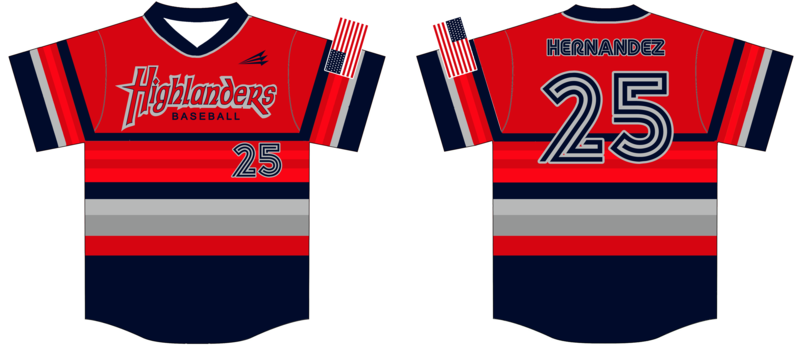 Highlanders (Hernandez) Custom HexaFlex Baseball Jersey #J6c