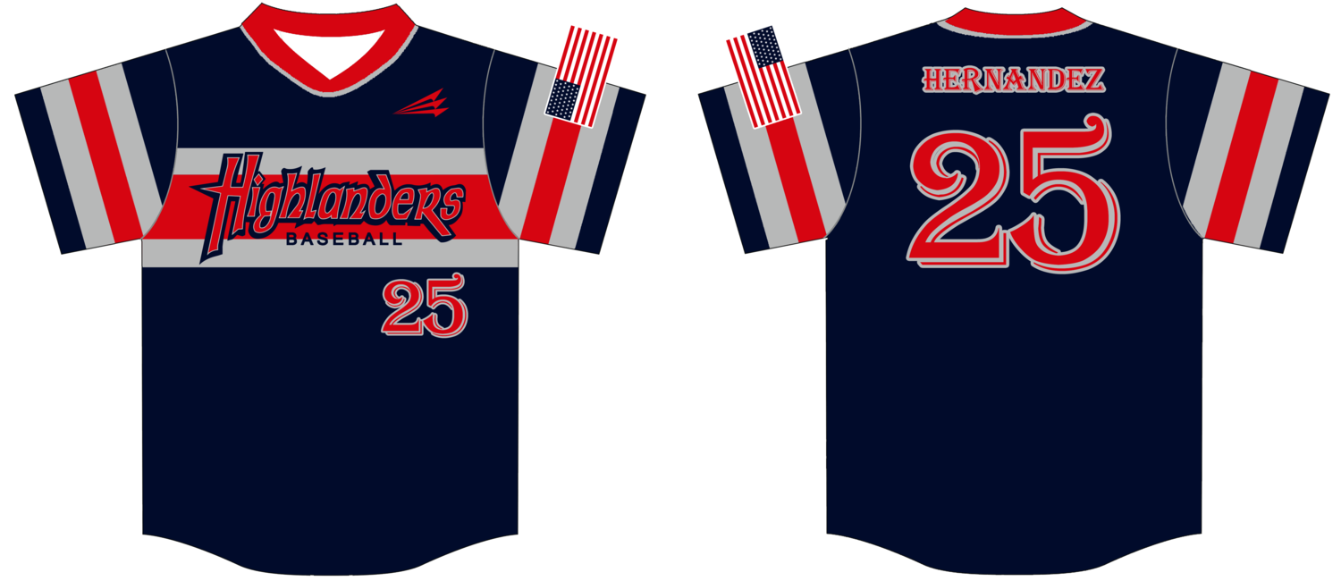 Highlanders (Hernandez) Custom HexaFlex Baseball Jersey #J5c