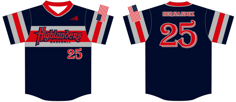 Highlanders (Hernandez) Custom HexaFlex Baseball Jersey #J5c