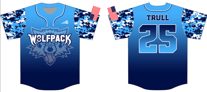 North Texas Wolfpack Custom Baseball Jersey 2