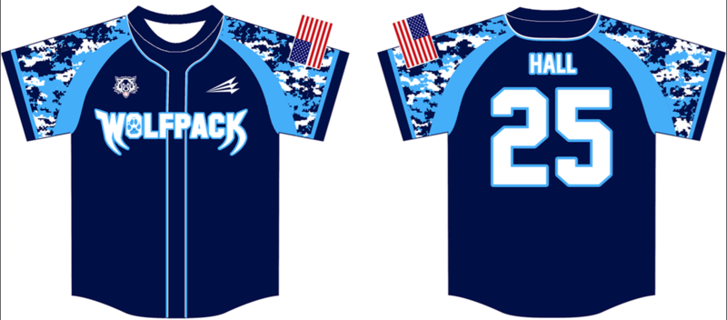 North Texas Wolfpack Custom Baseball Jersey 5B