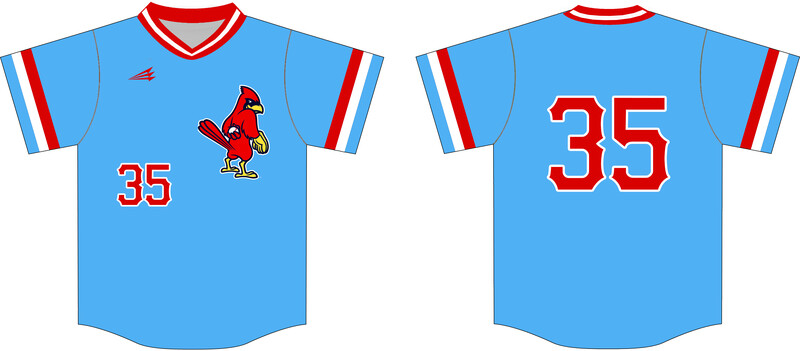 Boundary Waters Redbirds Custom NanoDri Baseball Jersey #J1