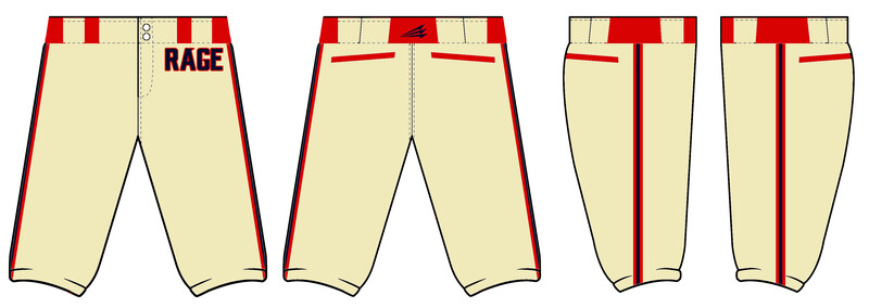 Western Tidewater Rage Custom Knicker Baseball Pants #BP1D