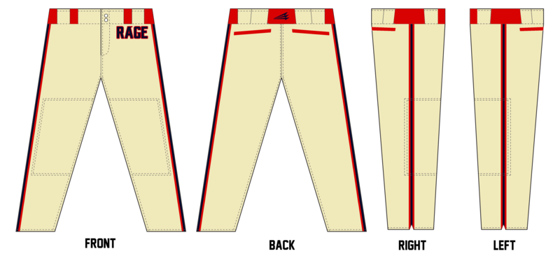 Western Tidewater Rage Custom Long Baseball Pants #BP1C