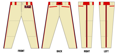 Western Tidewater Rage Custom Long Baseball Pants #BP1C