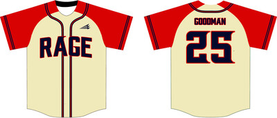Western Tidewater Rage Custom HexaFlex Baseball Jersey #J1B