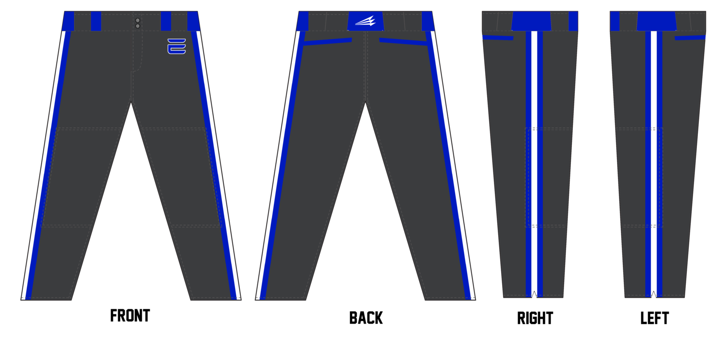 Eastern Kentucky Elite Stacheman Elite Custom Long Baseball Pants #BP3