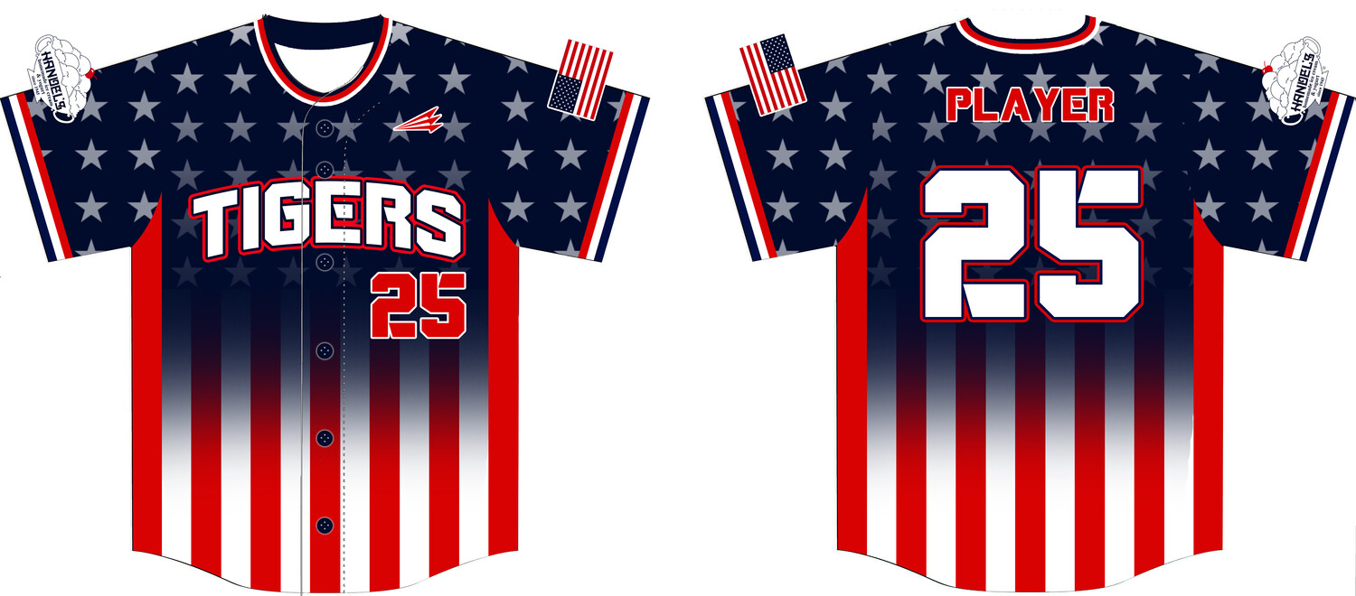 Twinsburg Tigers Custom HexaFlex Baseball Jersey #J1C