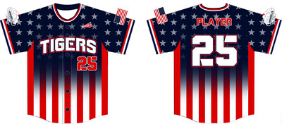 Twinsburg Tigers Custom HexaFlex Baseball Jersey #J1C