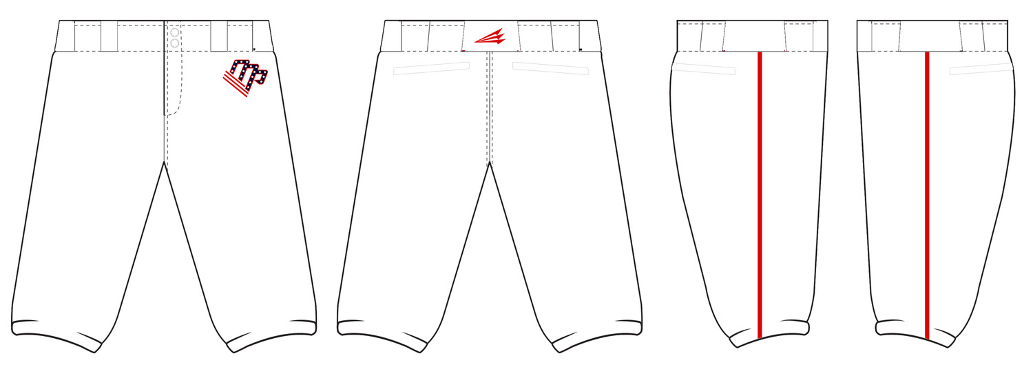 Macon Pain Custom Knicker Baseball Pants #BP7B