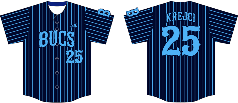 Bucs (Krejci) Custom Hexaflex Baseball Jersey #J1B