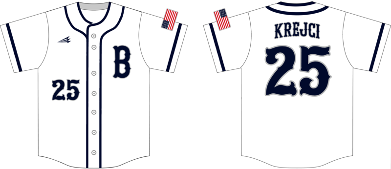 Bucs (Krejci) Custom Hexaflex Baseball Jersey #J4