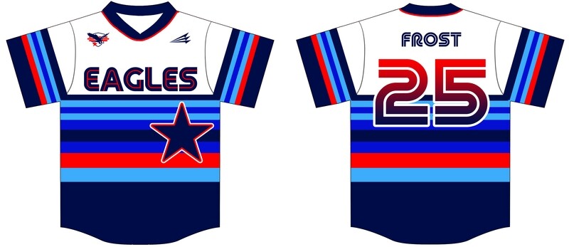 Madison County Eagles Custom Baseball Jersey Design #6C