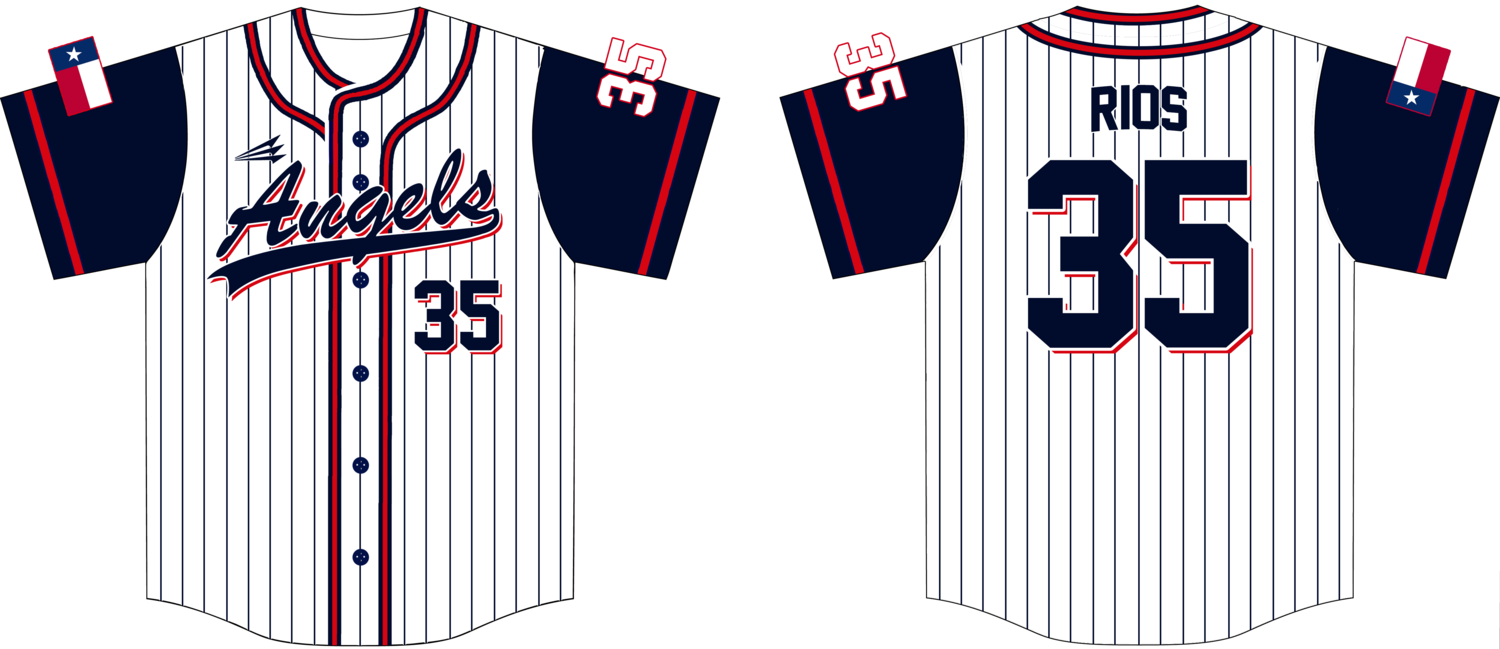 Angels (Rios) Custom NanoDri Baseball Jersey #J5