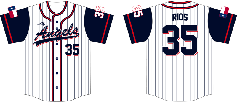 Angels (Rios) Custom NanoDri Baseball Jersey #J5
