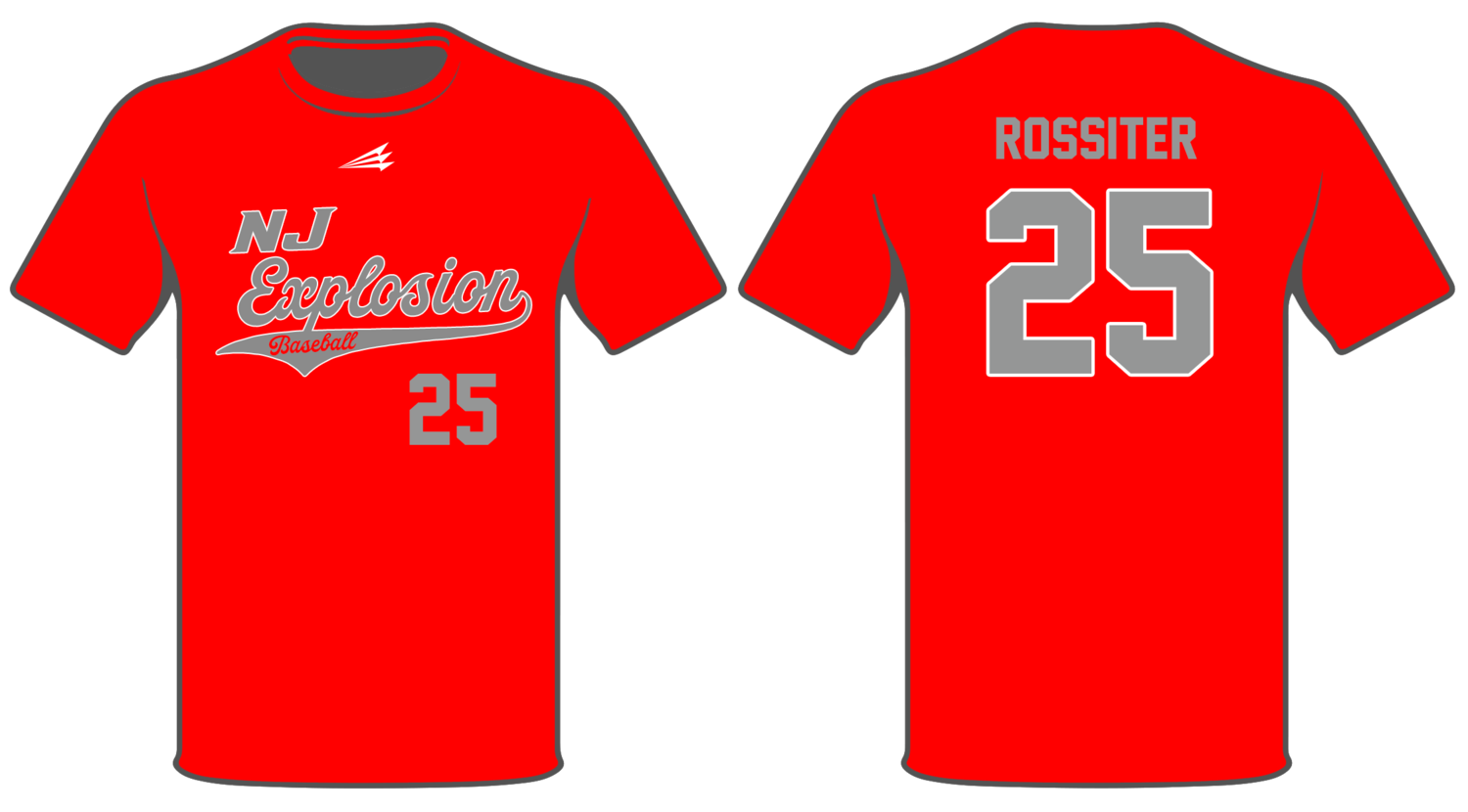 NJ Explosion Baseball Custom HyperTee #HT1B