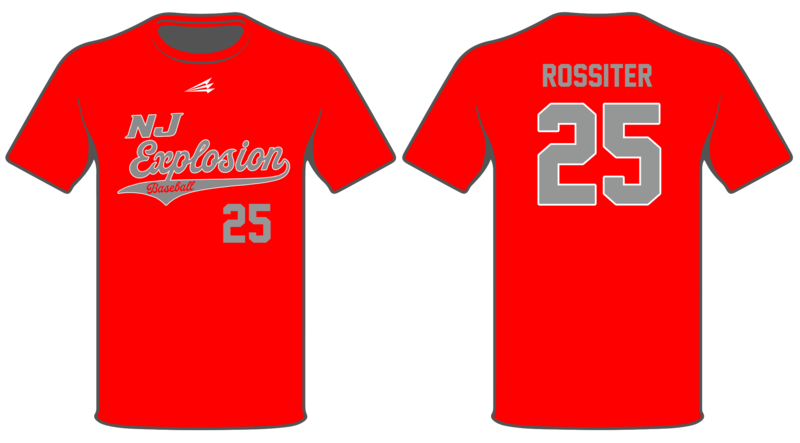NJ Explosion Baseball Custom HyperTee #HT1B