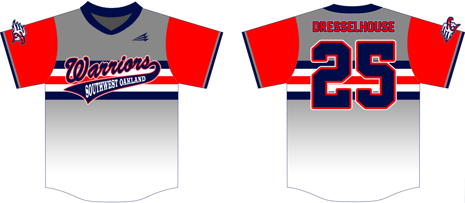 Southwest Oakland Warriors Custom Baseball Jersey #5