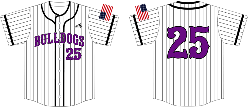 Harrisburg Bulldogs Custom HexaFlex Baseball Jersey #J6D