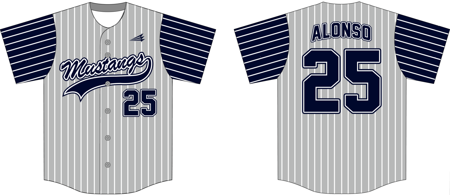 TM Mustangs Custom Hexaflex Baseball Jersey #J7B