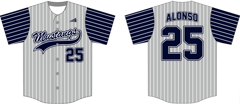 TM Mustangs Custom Hexaflex Baseball Jersey #J7B