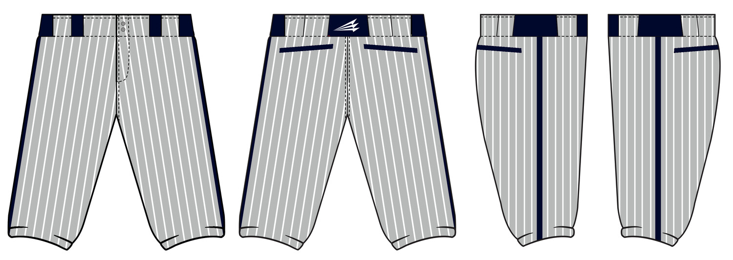 TM Mustangs Stacheman Elite Custom Knicker Baseball Pants #BP2