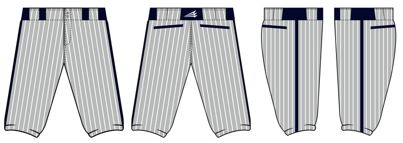 TM Mustangs Stacheman Elite Custom Knicker Baseball Pants #BP2