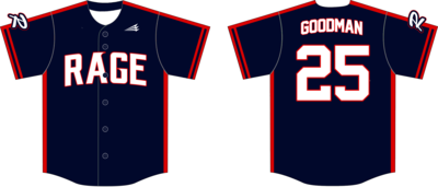 Western Tidewater Rage Custom HexaFlex Baseball Jersey #J4